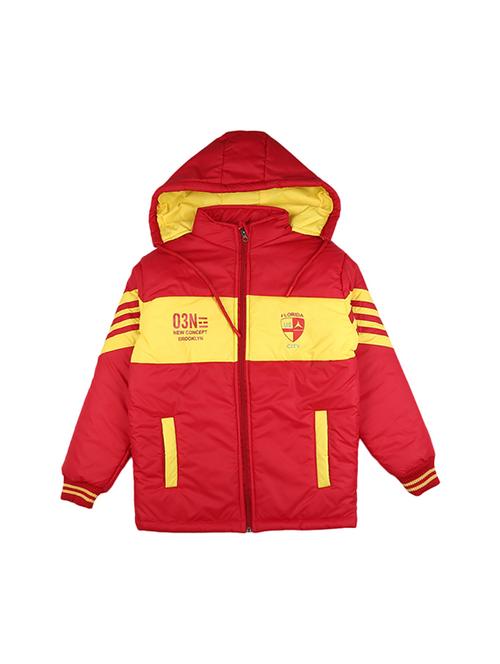red cotton quilted jacket - 18847918 - Standard Image - 0