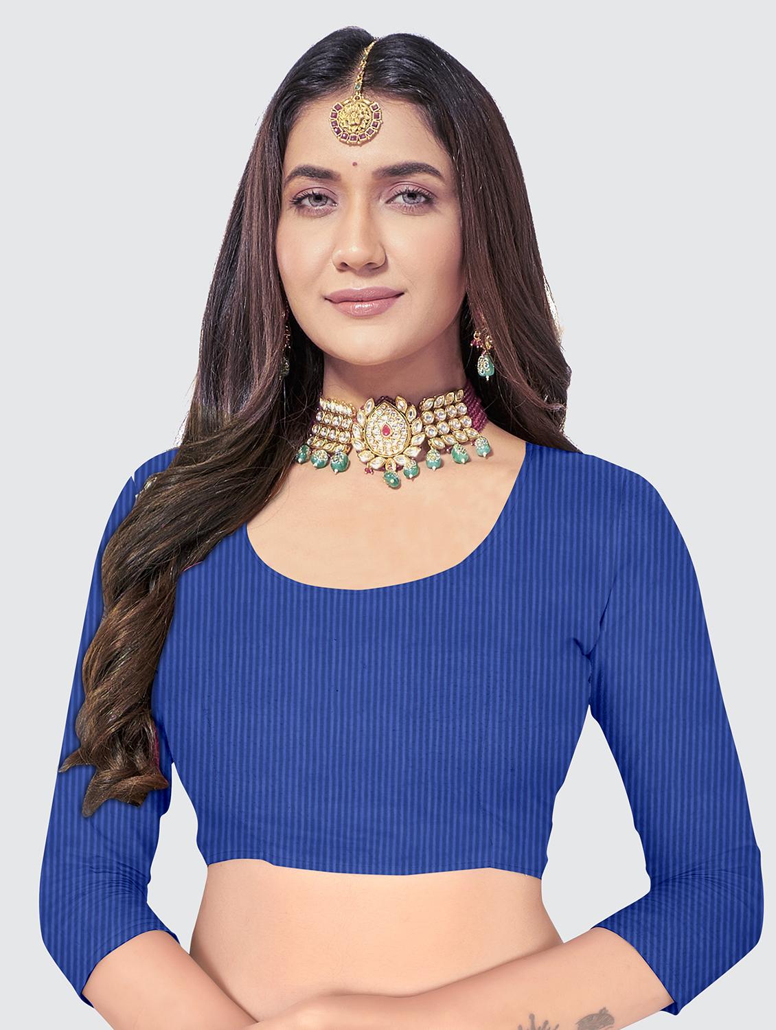 brown printed saree with blouse - 18854954 - Standard Image - 4