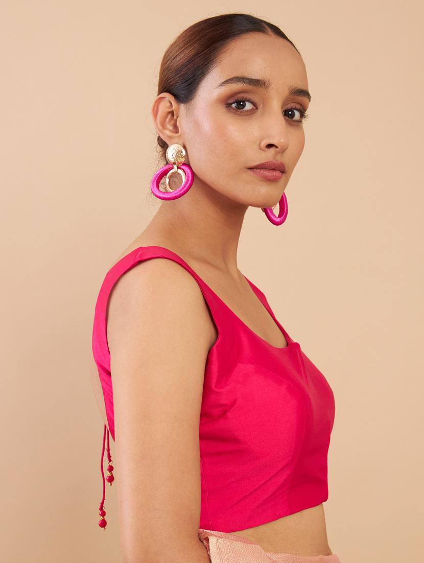 pink silk regular blouse - 18858032 -  Standard Image - 1