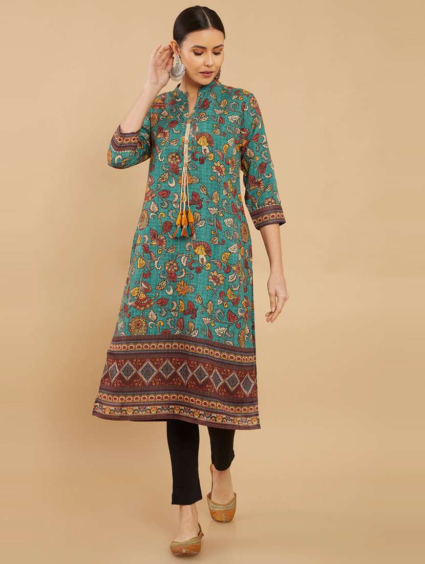 women's straight kurta - 18863205 - Standard Image - 1
