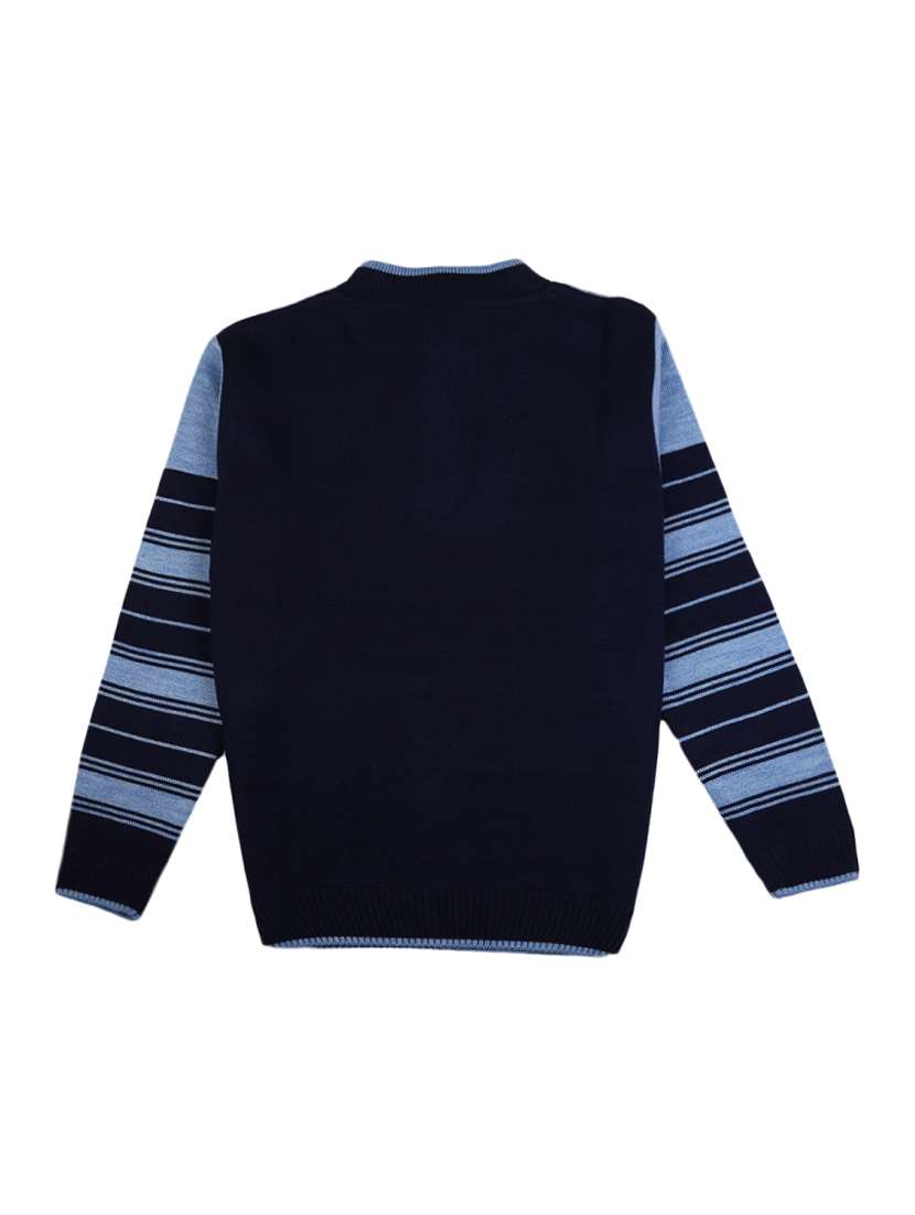 blue striped acrylic sweater - 18870142 -  Standard Image - 1