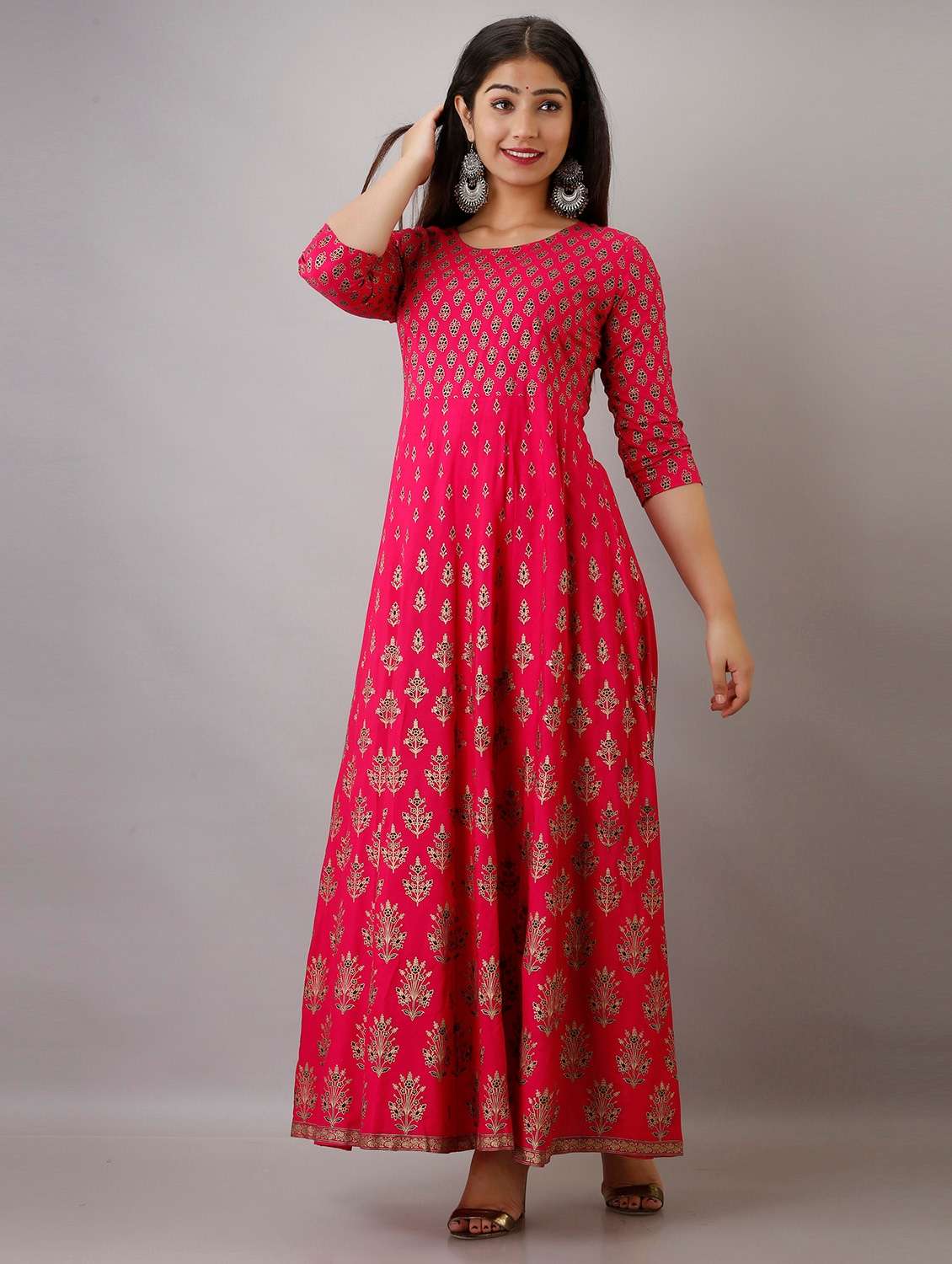 women's flared kurta - 18873632 -  Standard Image - 1