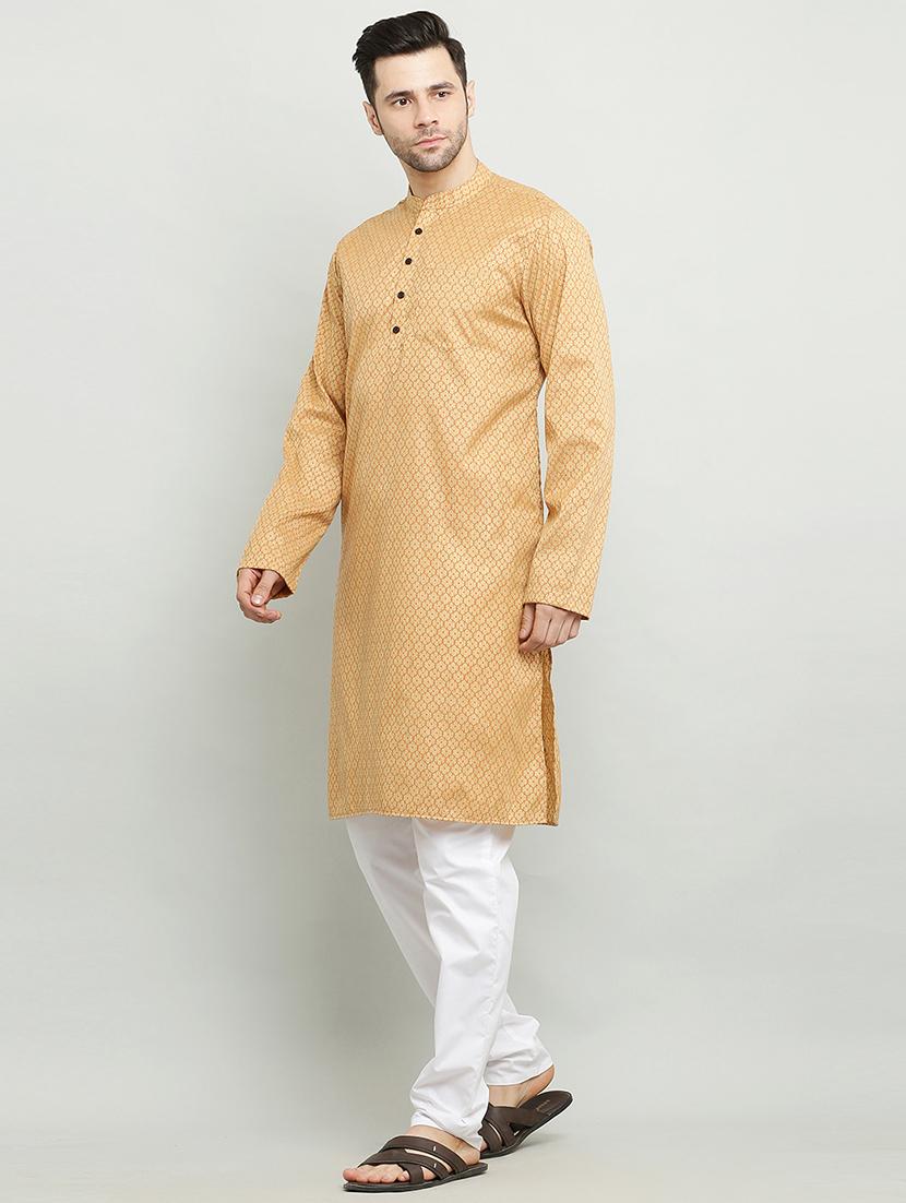 mandarin neck long sleeved kurta - 18874779 -  Standard Image - 1