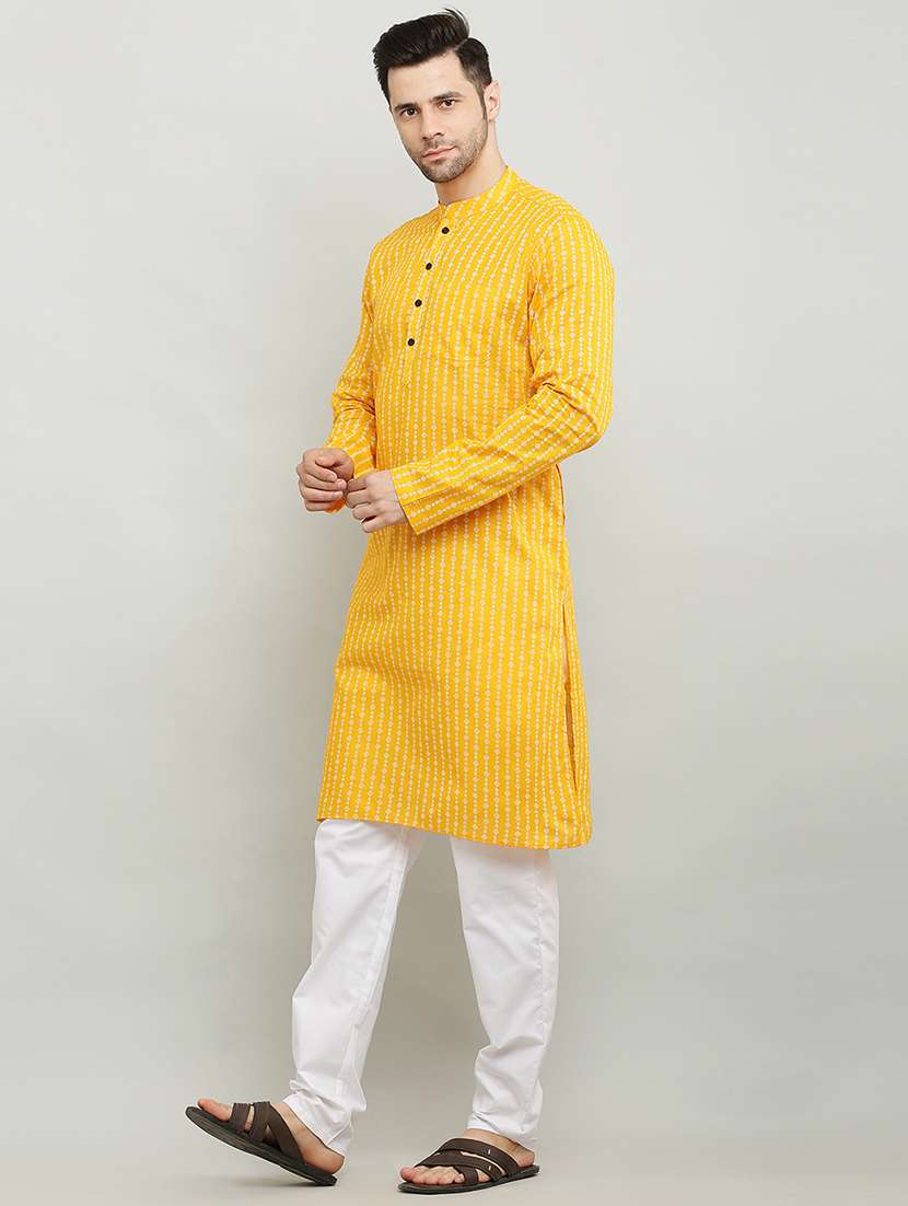 mandarin neck long sleeved kurta - 18874782 - Standard Image - 1