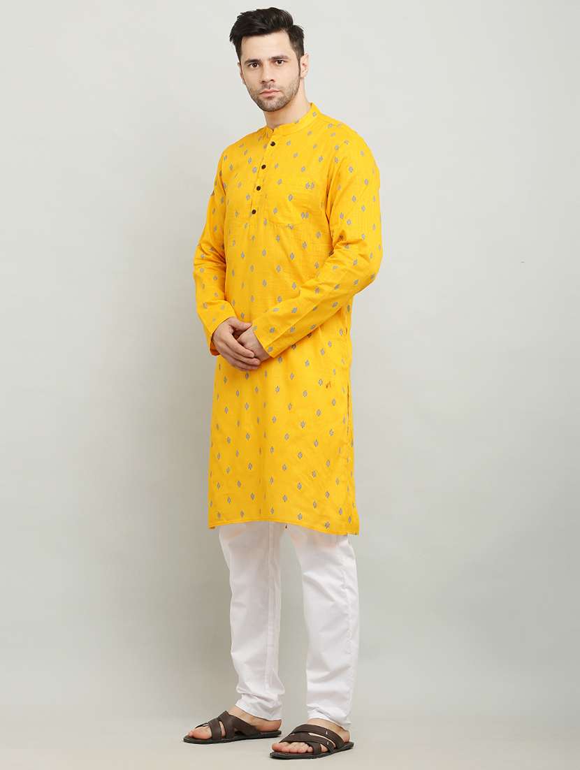 mandarin neck long sleeved kurta - 18874783 -  Standard Image - 1