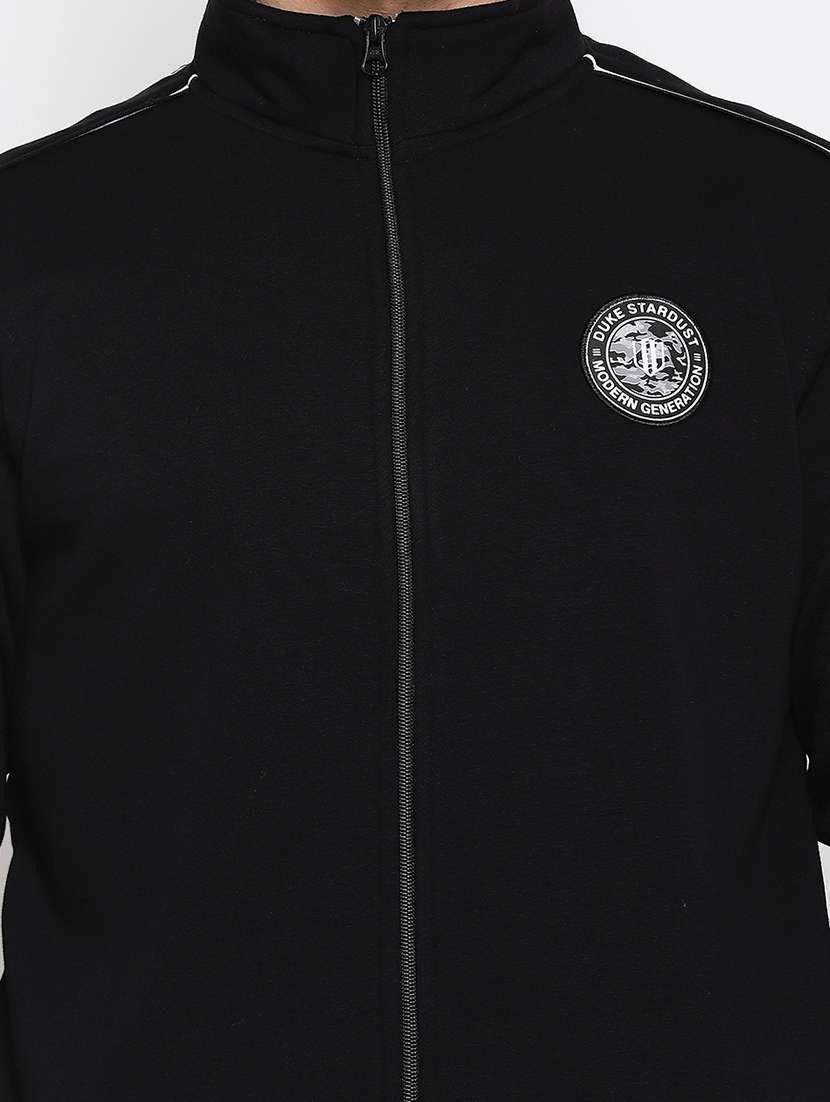 zip up solid track suit - 18874826 -  Standard Image - 4