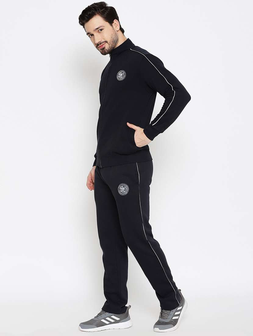 zip up solid track suit - 18874827 -  Standard Image - 1