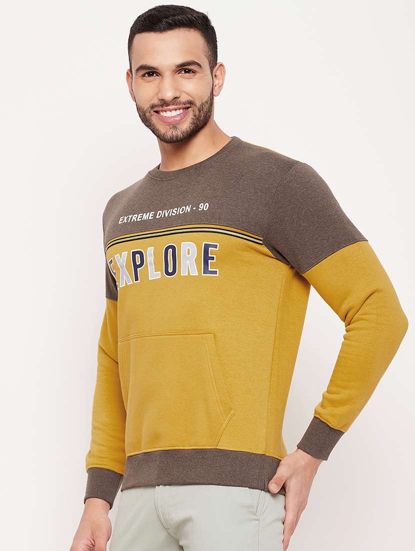 men color block long sleeve sweatshirt - 18874837 -  Standard Image - 1