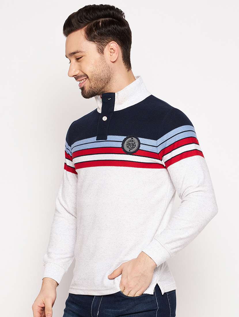 men color block long sleeves t-shirt - 18874902 -  Standard Image - 1