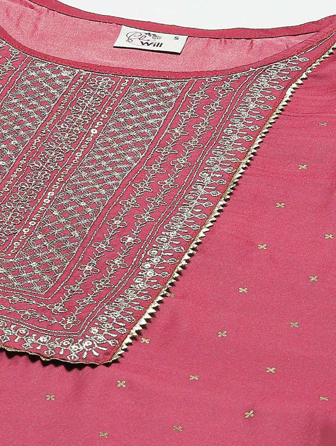 sequin kurta set with dupatta - 18875405 -  Standard Image - 4