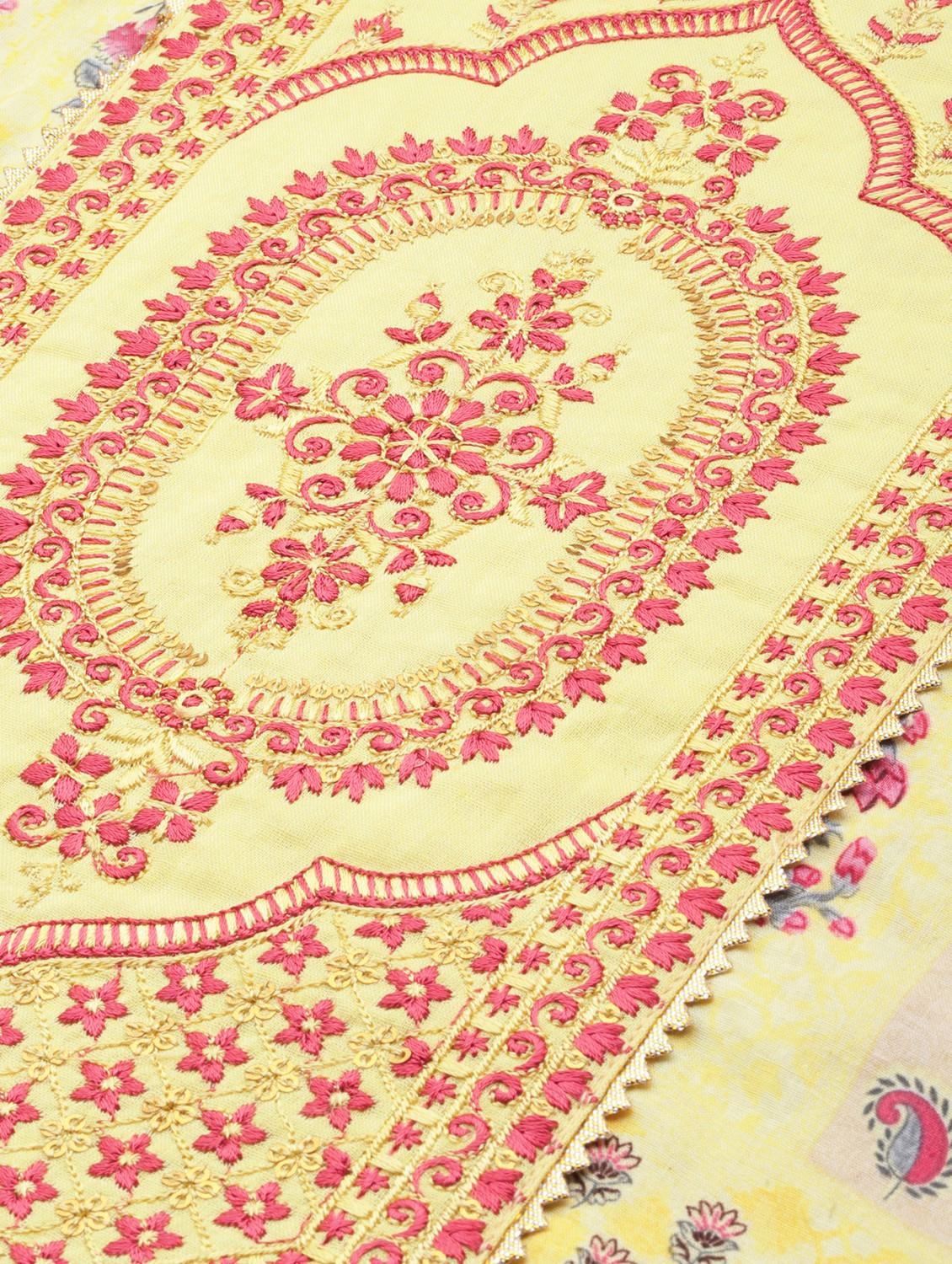 embroidered suit set with dupatta - 18875471 - Standard Image - 4