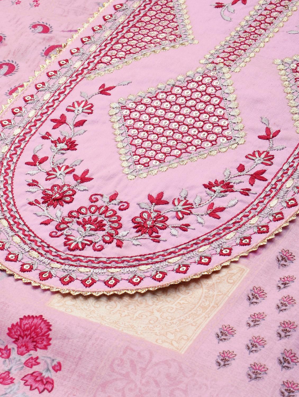 embroidered suit set with dupatta - 18875473 - Standard Image - 4