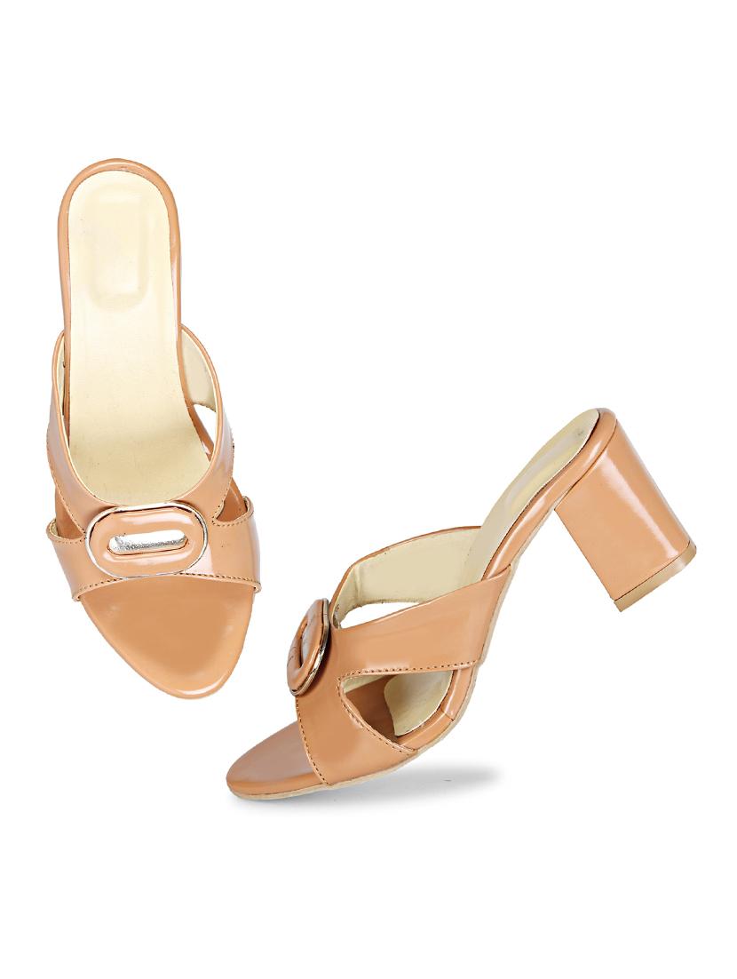beige solid sandal - 18875861 - Standard Image - 4