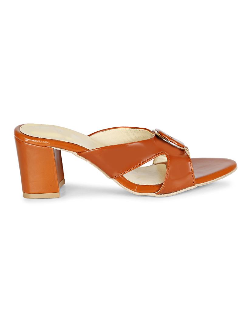 tan solid slip-on sandal - 18875865 - Standard Image - 1
