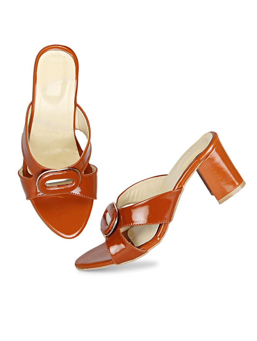 tan solid slip-on sandal - 18875865 - Standard Image - 4