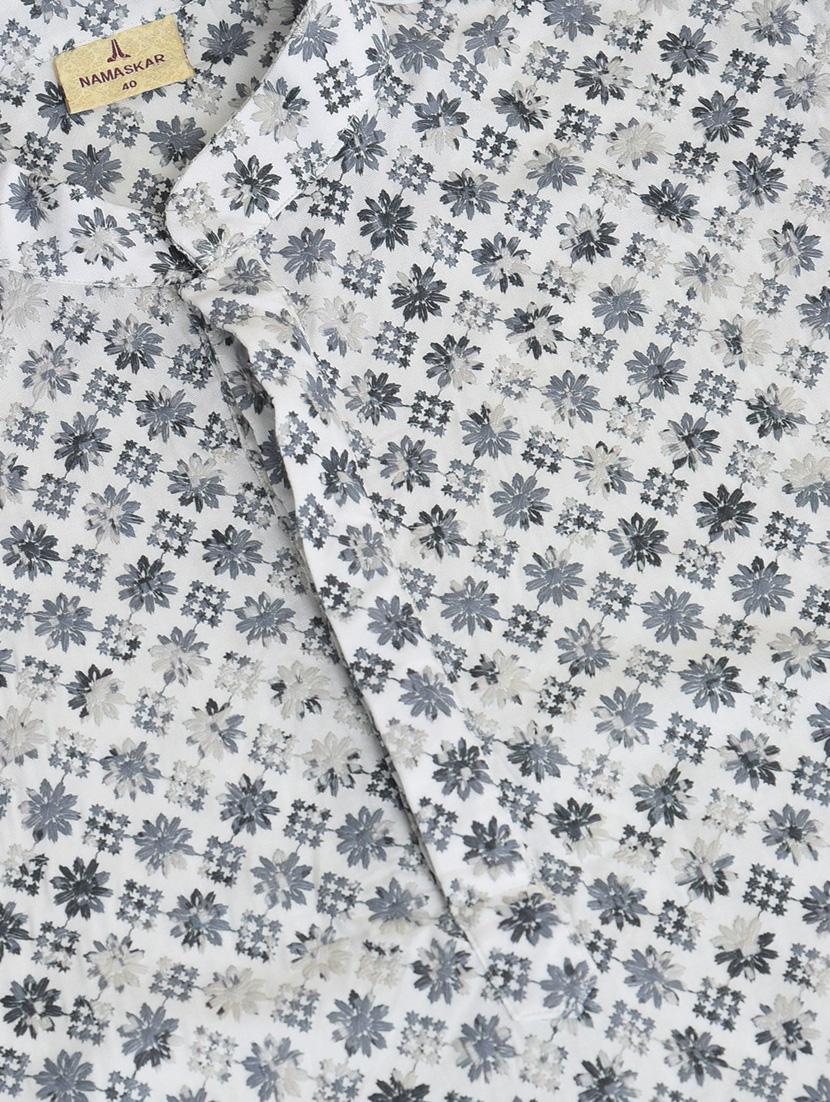 white cotton kurta pyjama ethnic wear set - 18876089 - Standard Image - 4