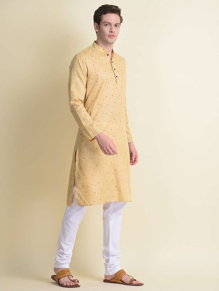 men printed kurta churidar ethnic wear set - 18876109 -  Standard Image - 1