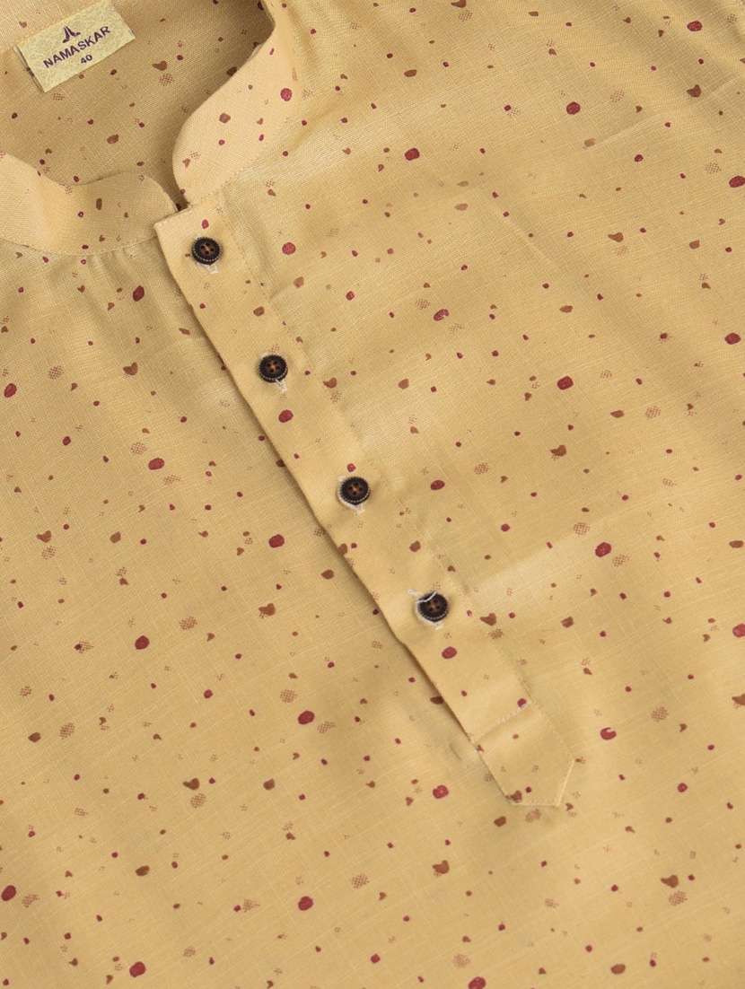 men printed kurta churidar ethnic wear set - 18876109 -  Standard Image - 4