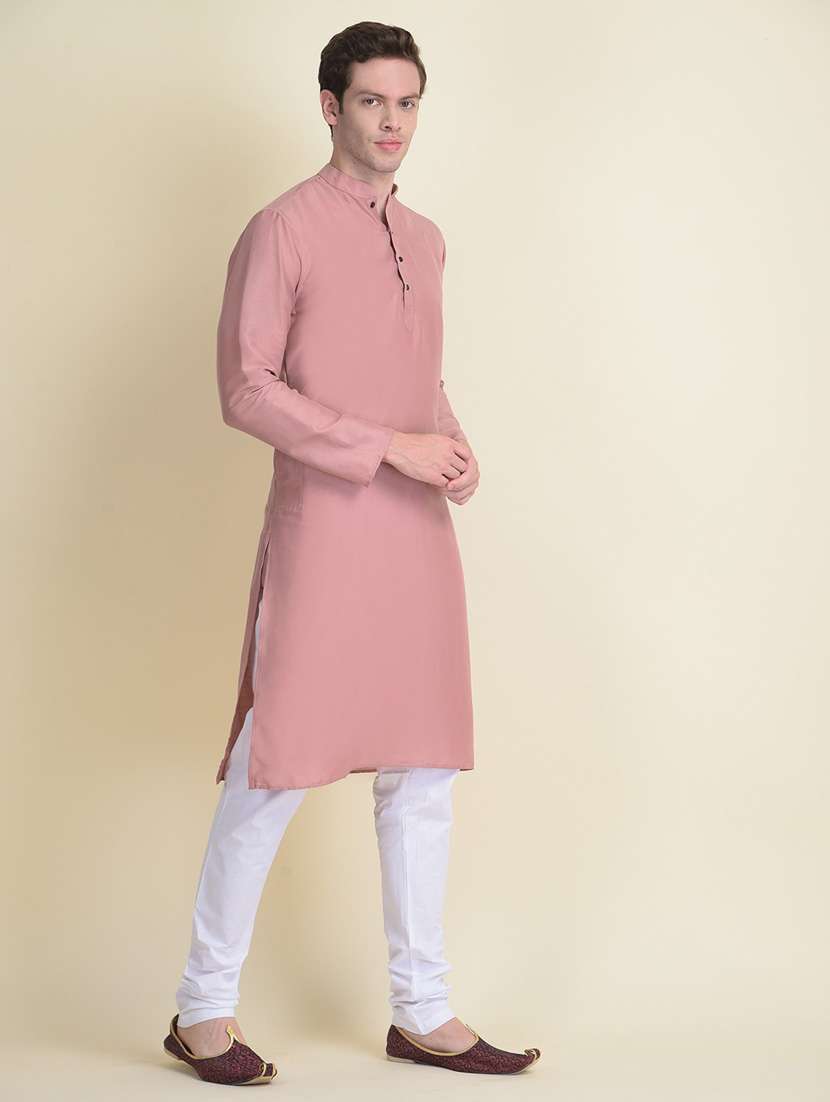 men solid kurta churidar ethnic wear set - 18876111 -  Standard Image - 1