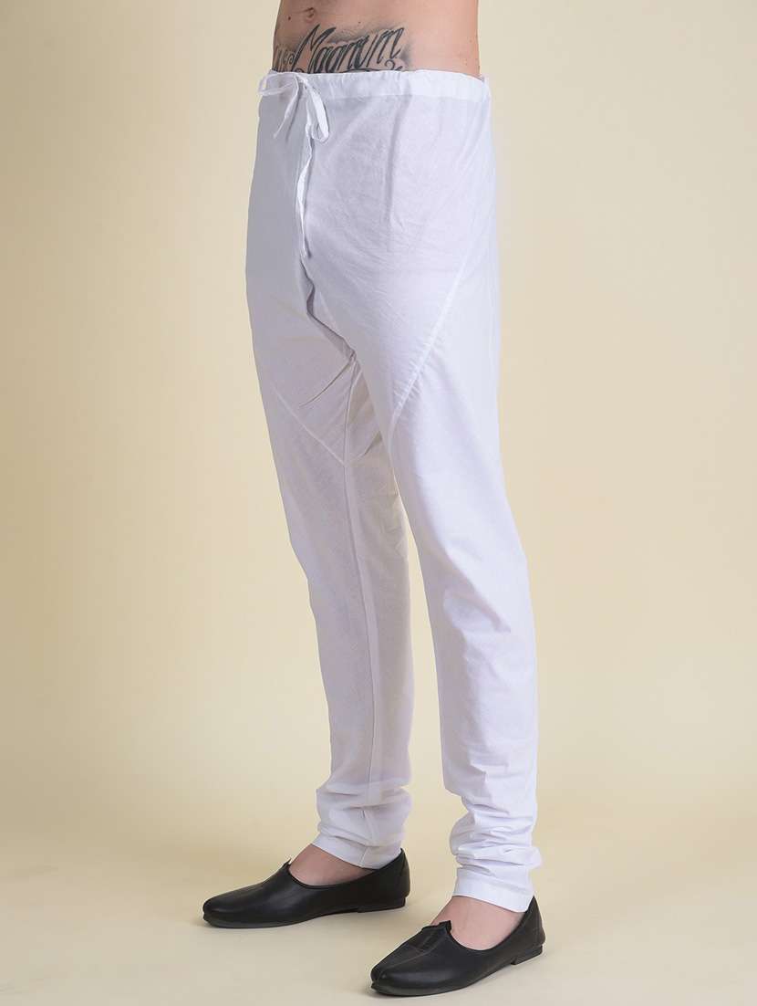 men solid kurta churidar ethnic wear set - 18876111 -  Standard Image - 4