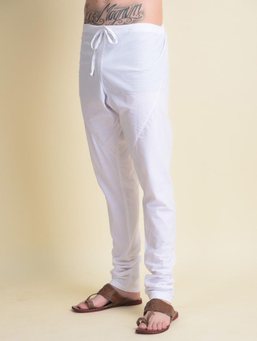 men solid kurta churidar ethnic wear set - 18876138 - Standard Image - 4