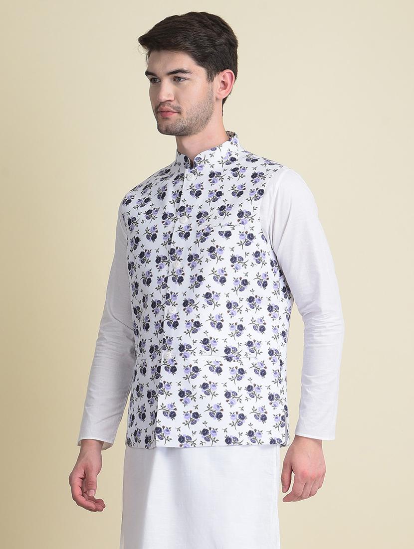mandarin collar ethnic jacket - 18876213 -  Standard Image - 1