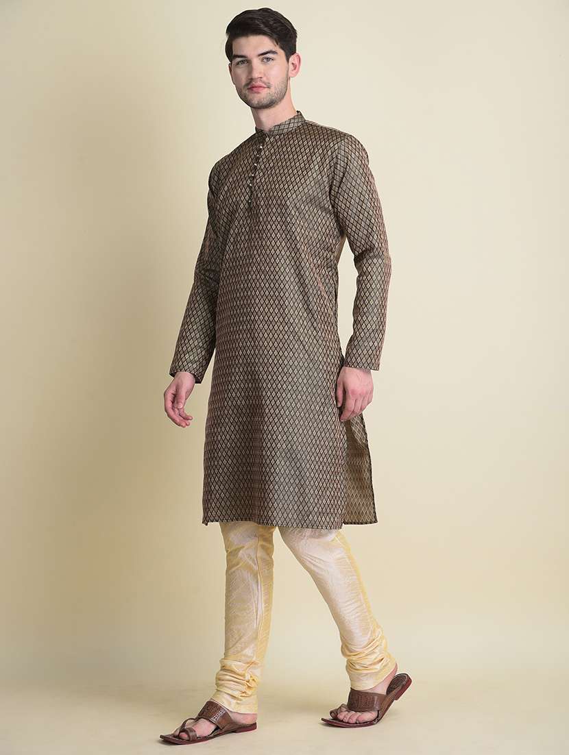 mandarin neck printed kurta - 18876235 -  Standard Image - 1