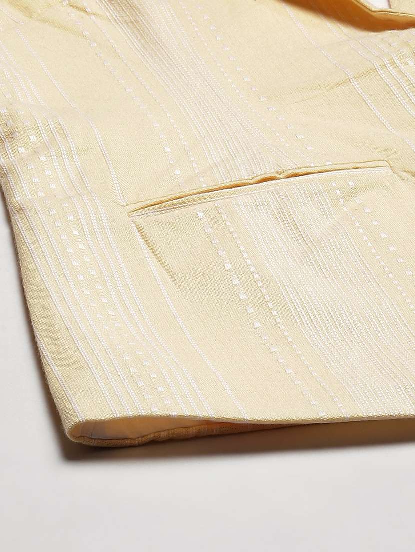 yellow cotton single breasted blazer - 18876607 - Standard Image - 4