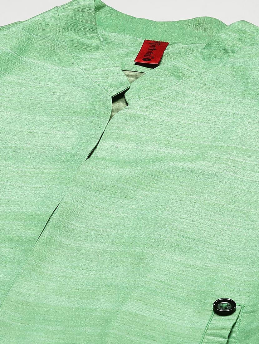 green solid regular jacket - 18876613 - Standard Image - 6