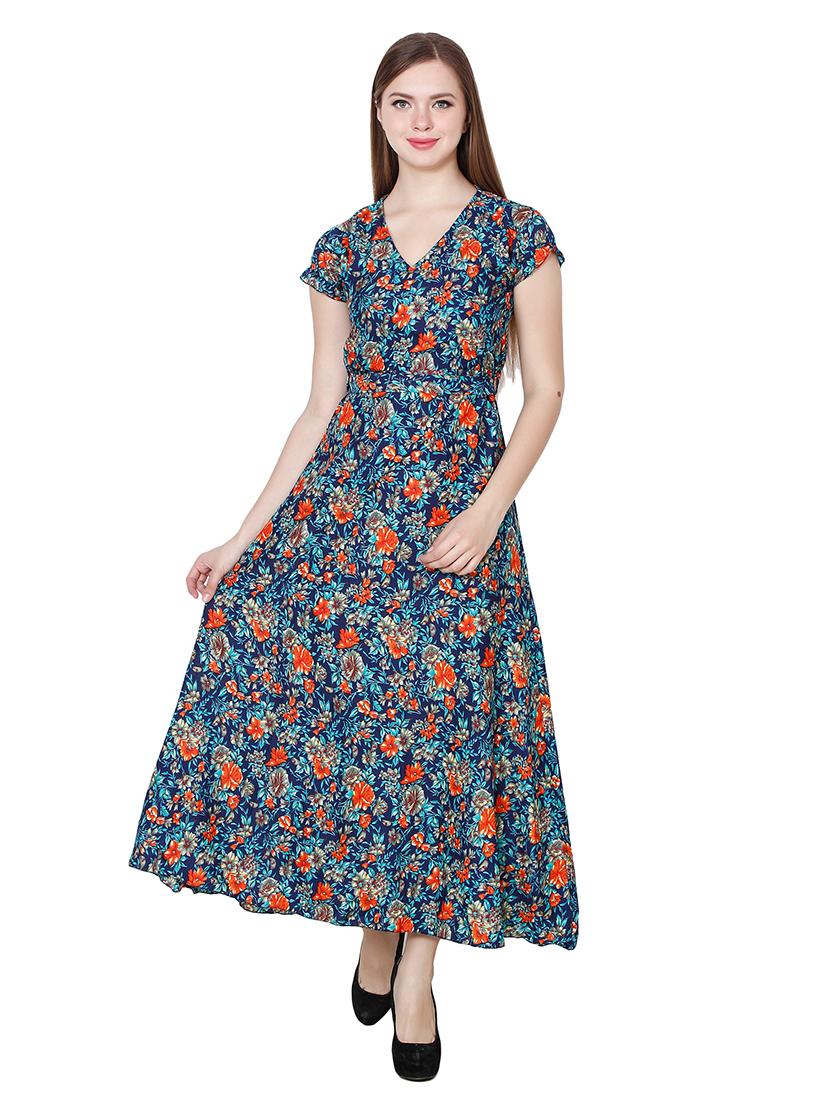 women's fit & flare floral dress - 18876691 - Zoom Image - 0