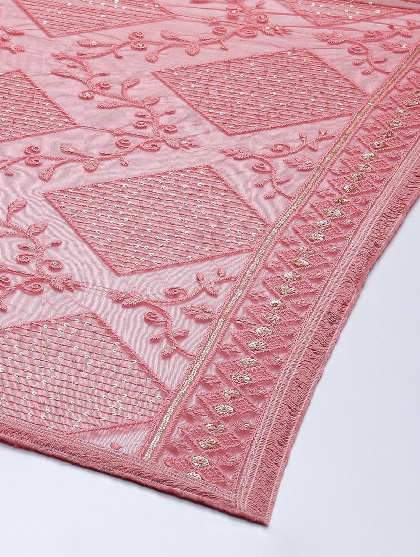 embroidered net dupatta - 18876711 -  Standard Image - 1