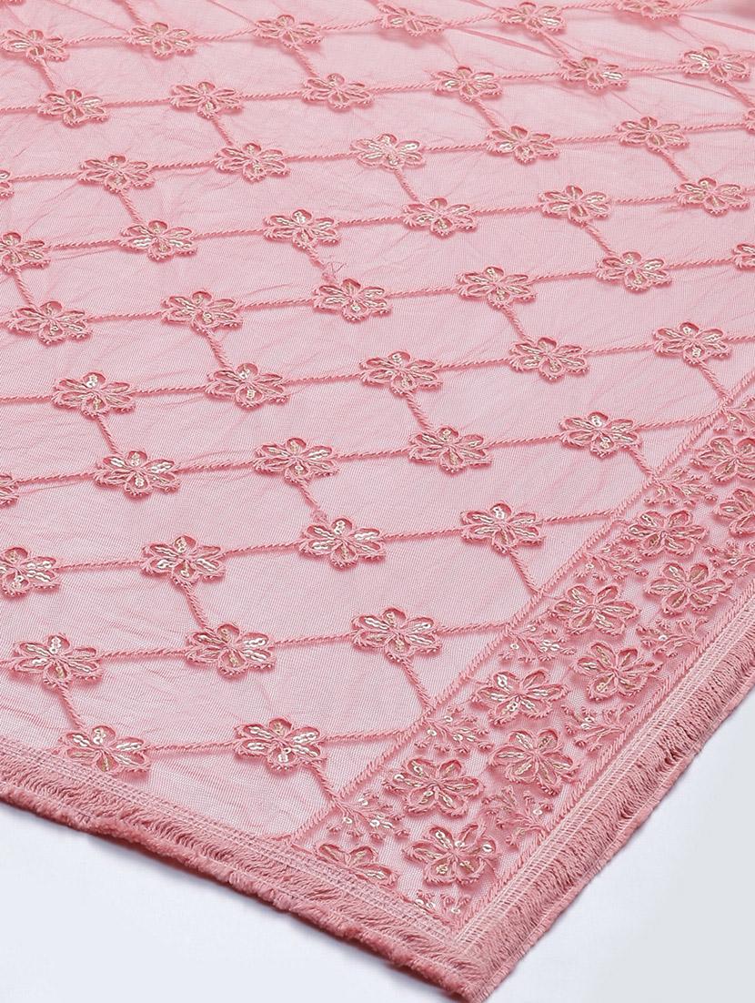 embroidered net dupatta - 18876737 -  Standard Image - 1