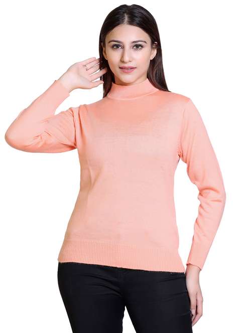 mock neck solid pullover - 18878024 - Standard Image - 0