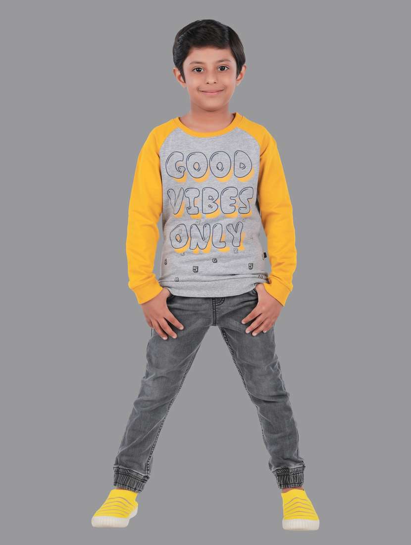 boys color block sweatshirt