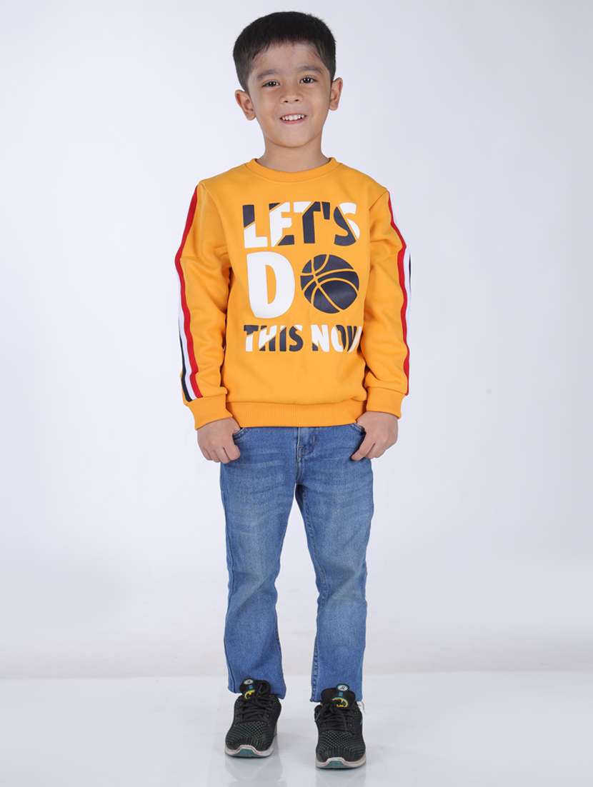 boys typography sweatshirt