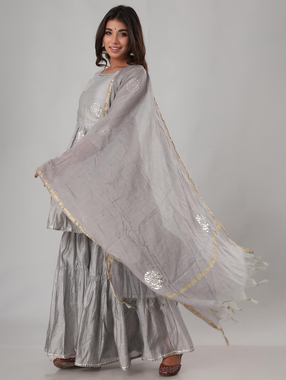 embellished kurta set  - 18881083 -  Standard Image - 1