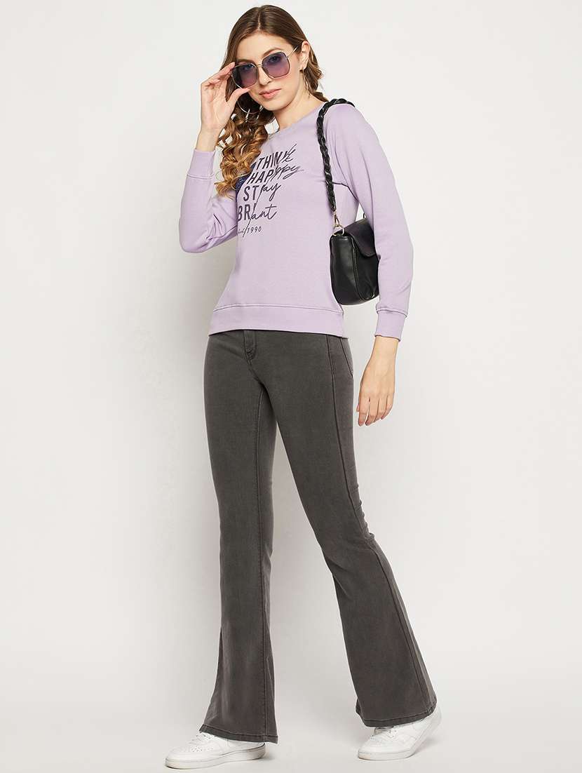 purple coloured sweatshirt - 18881399 -  Standard Image - 4