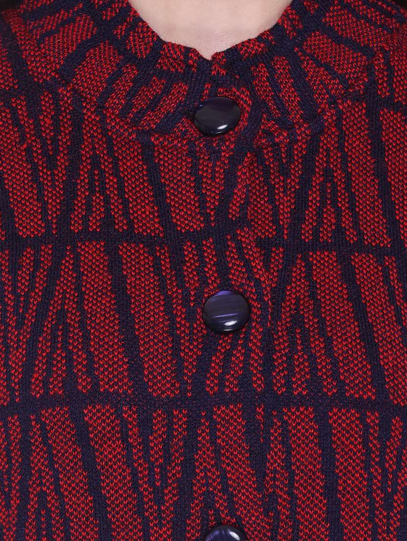 women red full sleeves coatigan - 18885892 - Standard Image - 4