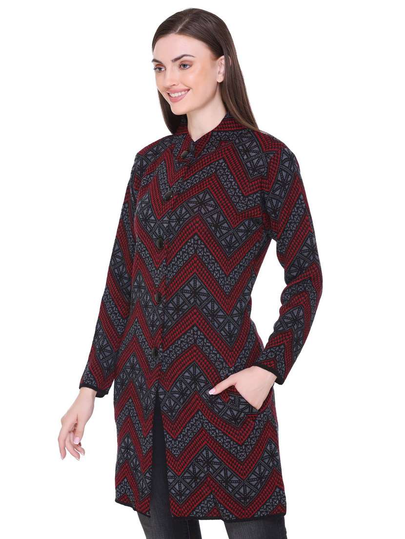 women black full sleeves coatigan - 18885896 -  Standard Image - 1