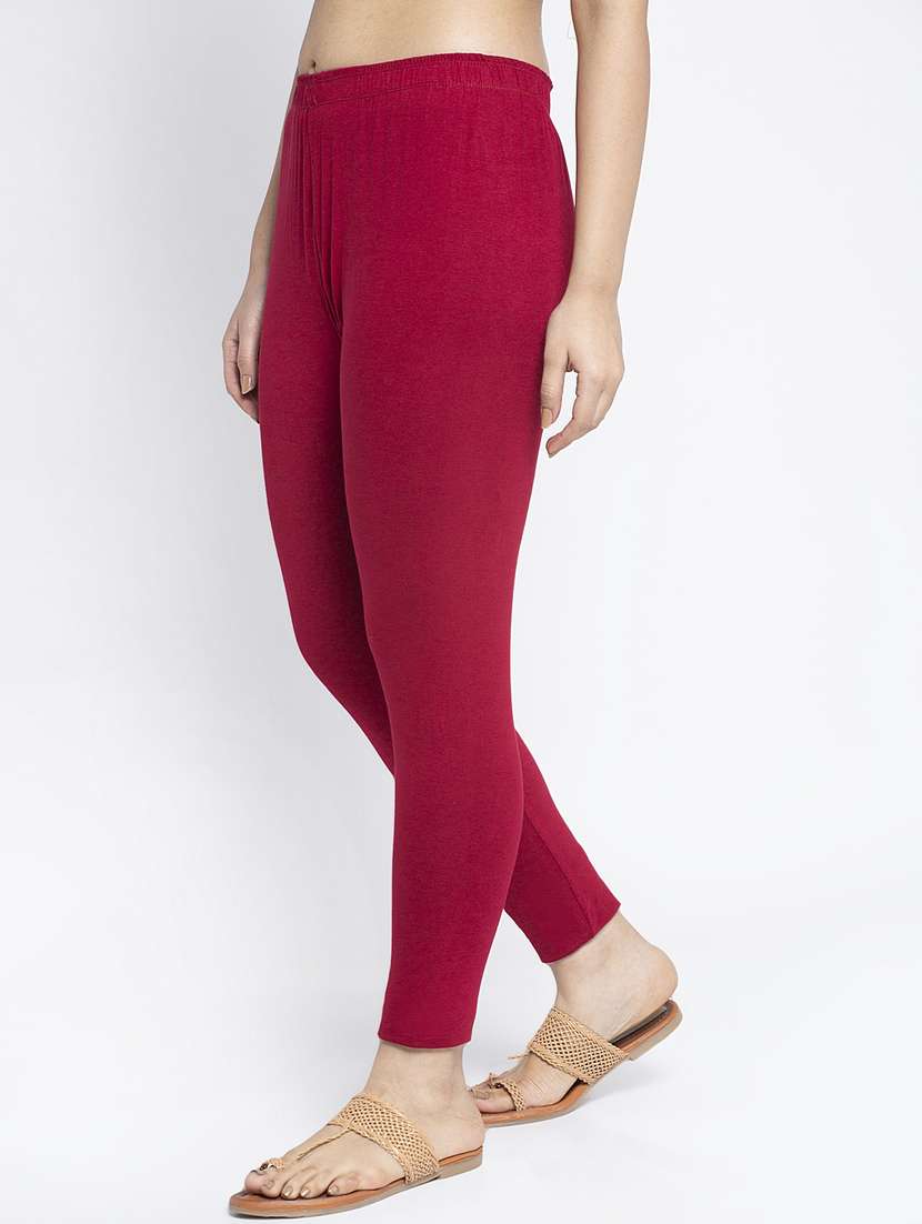 pack of 2 mid rise solid leggings  - 18886030 -  Standard Image - 4