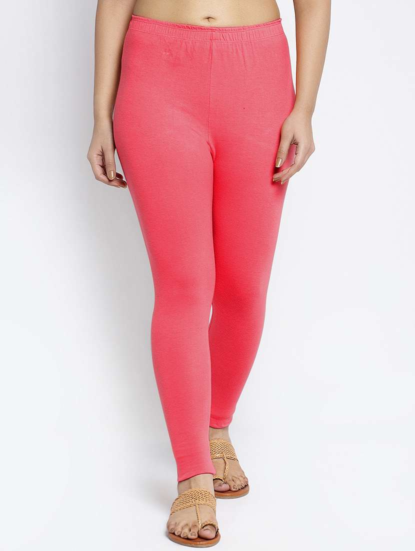 multi colored cotton lycra leggings - 18886264 -  Standard Image - 1