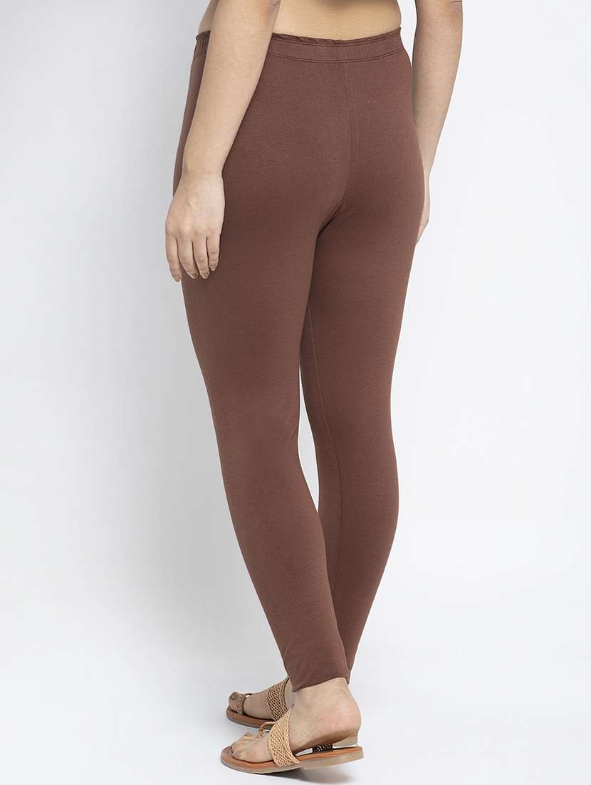 multi colored cotton lycra leggings - 18886270 -  Standard Image - 4