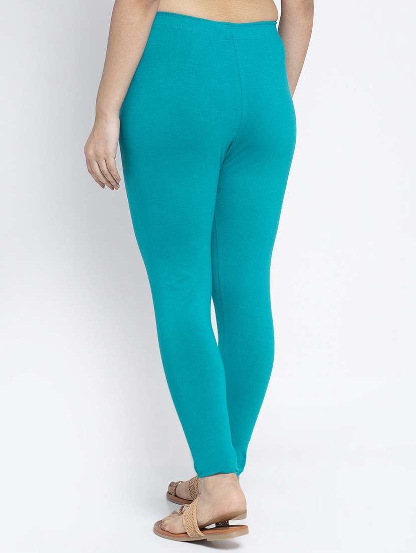 multi colored cotton lycra leggings - 18886315 -  Standard Image - 4