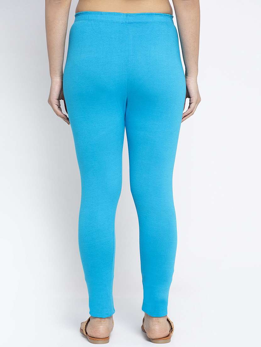 multi colored cotton lycra leggings - 18886317 -  Standard Image - 4