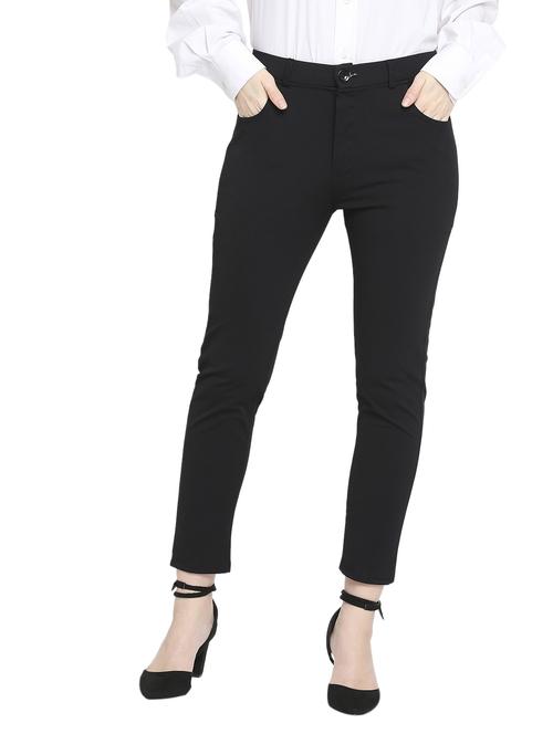 black solid formal trouser - 18886362 -  Standard Image - 0