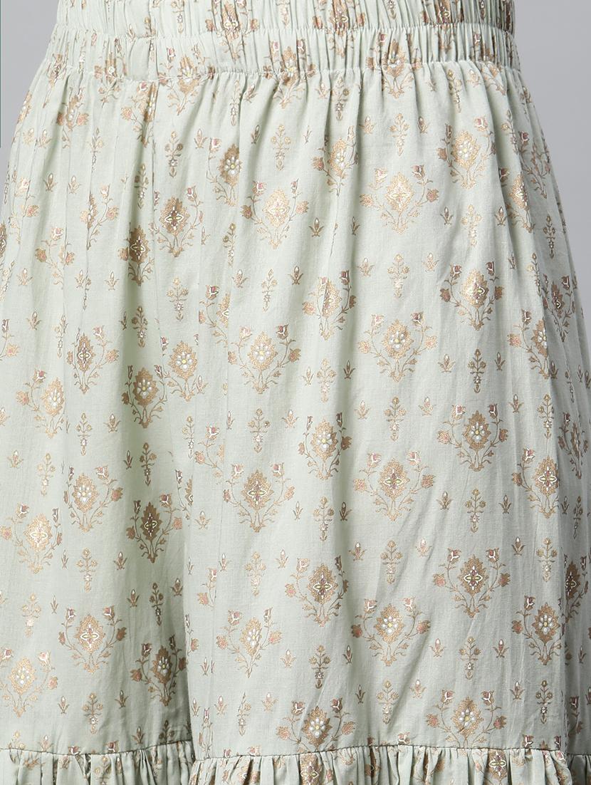 women neo mint embroidered kurta sharara set with dupatta - 18886791 - Standard Image - 4