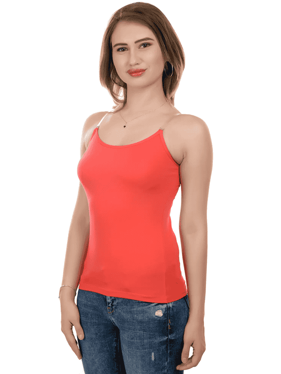 red cotton camisole
