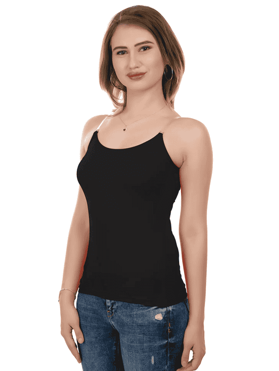 black cotton camisole - 18886940 -  Standard Image - 1