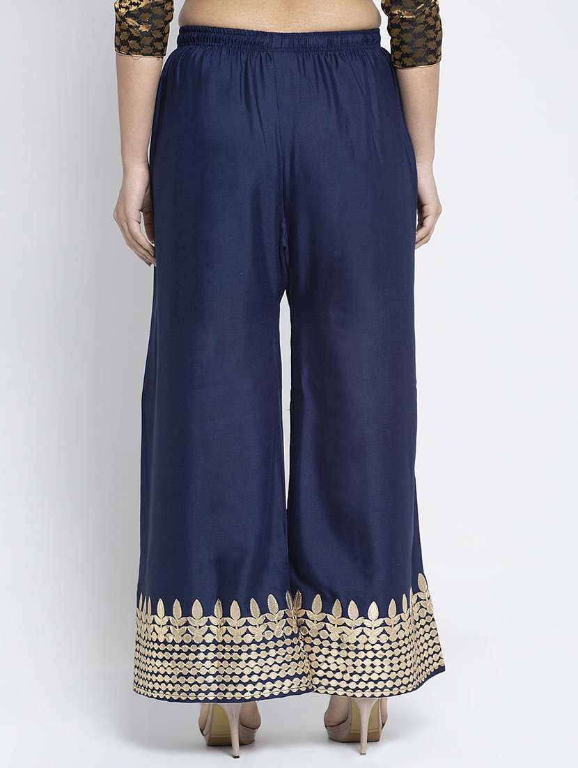 multi colored rayon palazzos - 18893435 -  Standard Image - 4