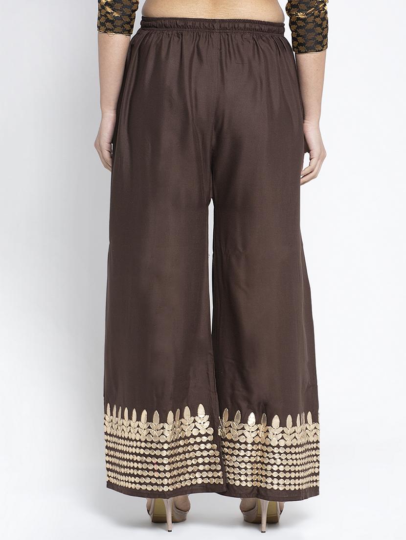 multi colored rayon palazzos - 18893437 - Standard Image - 4